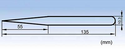 00-JP Pointed stainless steel ultra fine tweezer