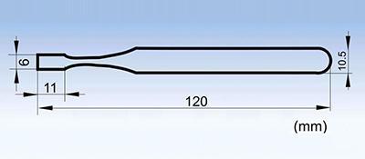 36A-SA broad tip acid-resistant non-magnetic tweezers