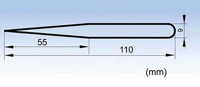 AC-SA Stainless steel anti-slip short tweezers