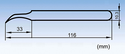 ST-15 Curved anti-acid anti-magnetic tweezers
