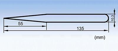 ST-12 Straight fine tip precision stainless steel tweezers
