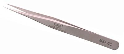 MSA-3C precision non-magnetic short tweezers