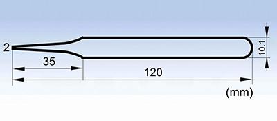 MSA-2A stainless steel beauty tweezers