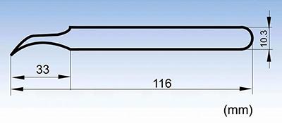 MSA-7 beauty curved tweezers