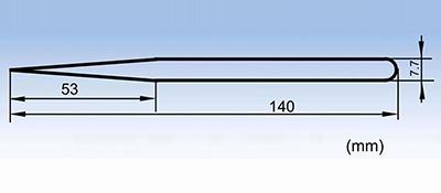 ESD-11 fine pointed tip anti-static stainless steel tweezers