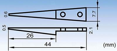 ESD-259 tip-replaceable stainless steel tweezers