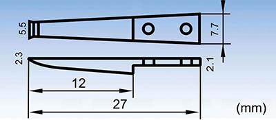 ESD-250 broad tip anti-static tweezers