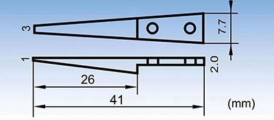 ESD-2A tip-replaceable acid-resistant anti-static tweezers