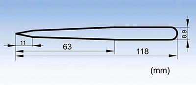 707 pointed conductive fiber tip tweezers