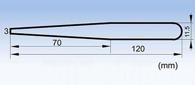 708 conductive fiber tip tweezers