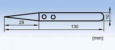 72-MZ high temperature resistant ceramic tip tweezers