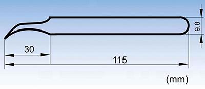 5B-JP곡선 스테인리스강 정밀 핀셋
