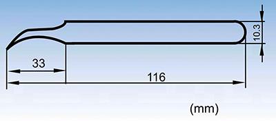 7SA-JP곡선 스테인리스강 미세 포인트 핀셋