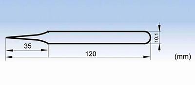 2-SA스테인레스강 포인트 끝 짧은 핀셋s