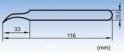 ESD-15곡선 포인트 팁 스테인리스강 정전기 방지 핀셋