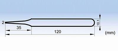 Прецизионные пинцеты из нержавеющей стали с утолщенными концами серии 2A-SA